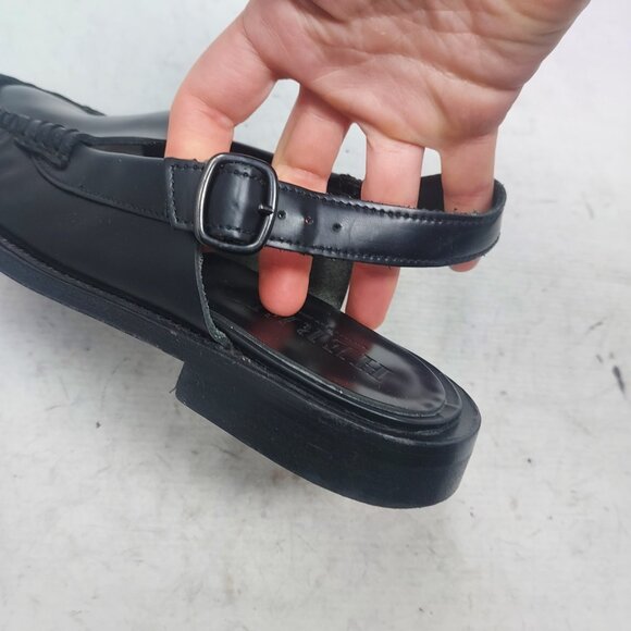 Hereu Black Raiger Heeled Sling Back Shoe - Picture 10 of 11